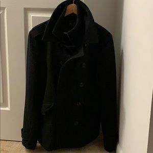 Black Medium double breasted  Pea Coat from DKNY!!
